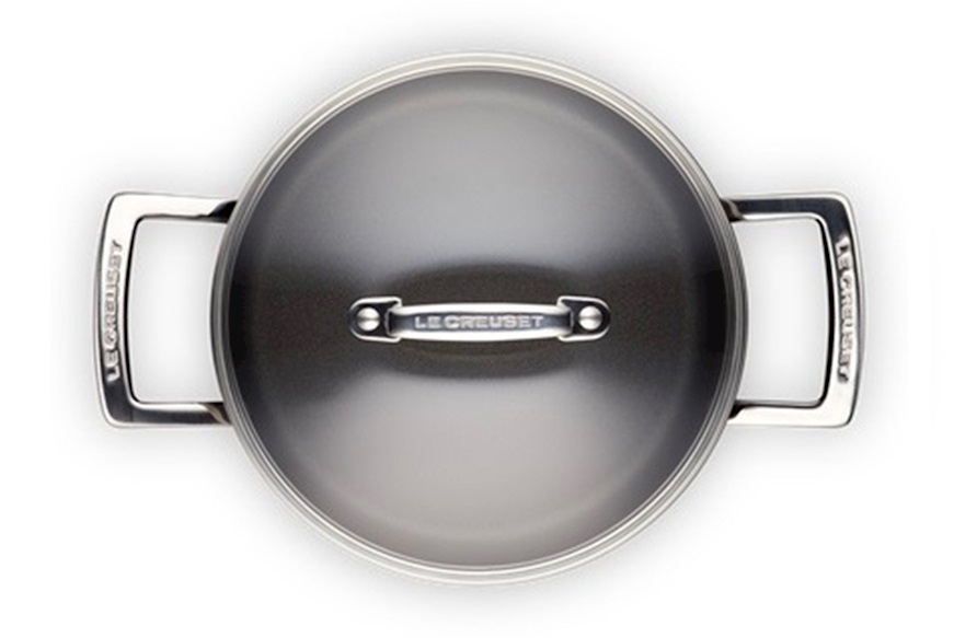 Pan in non-stick alluminium black Le Creuset