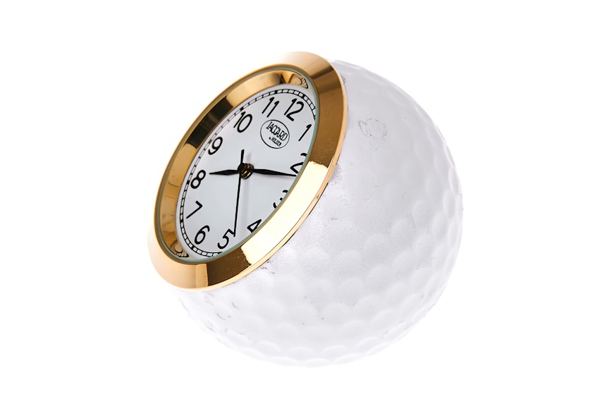 Table clock Golf III steel Gold Jaccard