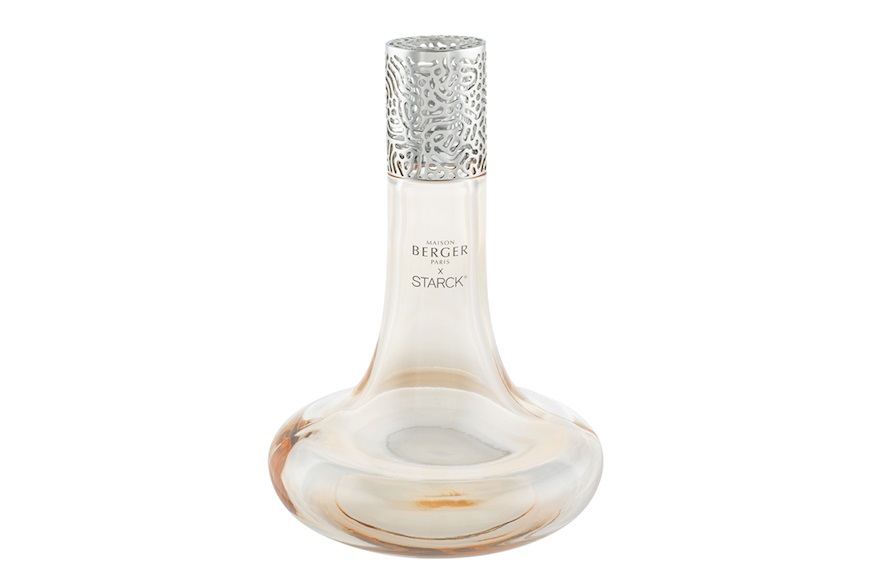 Gift Pack Lamp X Starck Rose with Peau de Soie fragrance Maison Berger Paris