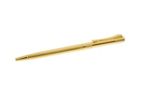 Penna a sfera Classica argento dorato con disegno rigato
