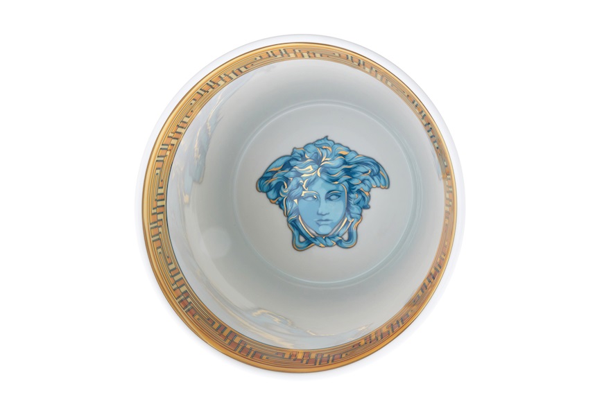 Vaso Madusa Amplified porcellana blu Versace