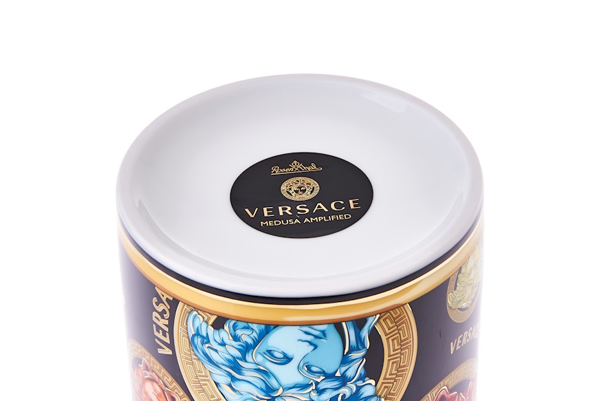 Vase Madusa Amplified porcelain black Versace