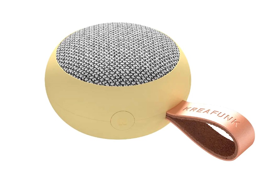 Bluetooth speaker aGO II Fabric Soft Yellow Kreafunk